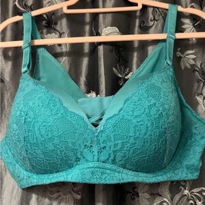 Torrid Aqua Lace Bra